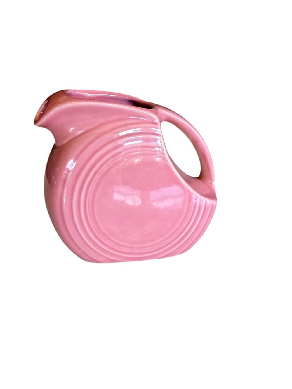Fiesta HLC Small Rose Disc Juice Pitcher Retired 28 oz